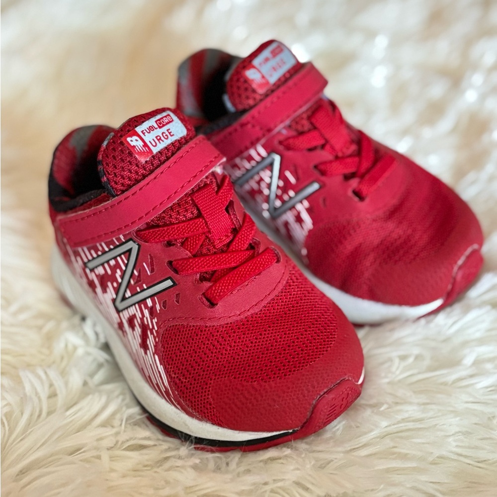 New Balance Kids' Vibrant Red Sneakers toddler 4c